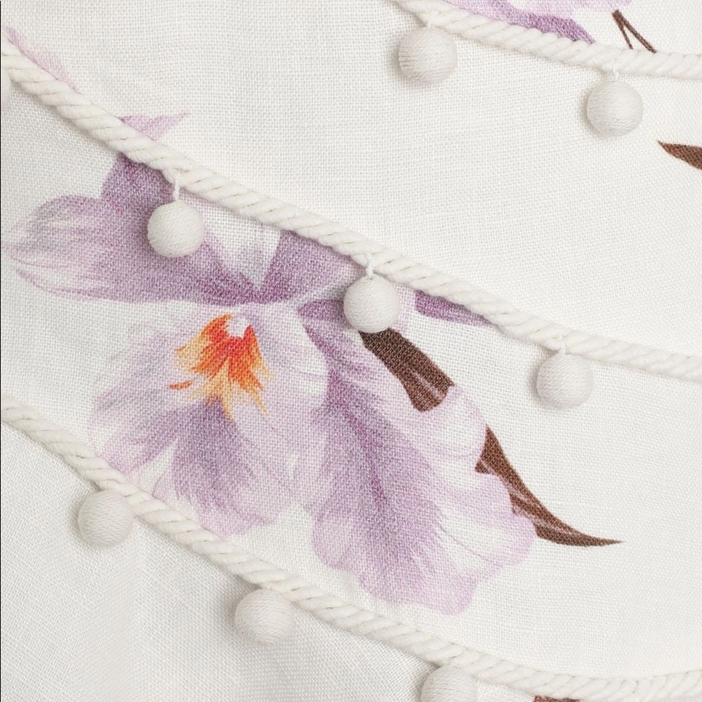Zimmermann White and Purple Floral Crop Top - Picture 3 of 11